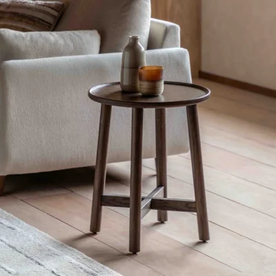 Dunelm Kalia Side Table, Oak Effect