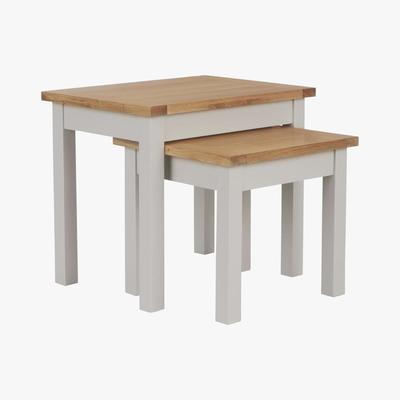 Dunelm Bromley Grey Nest of Tables Grey