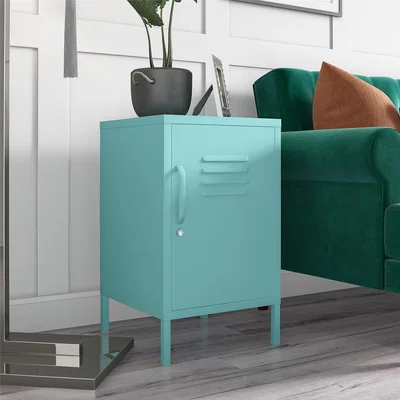 Dunelm Drake Metal Side Table Green