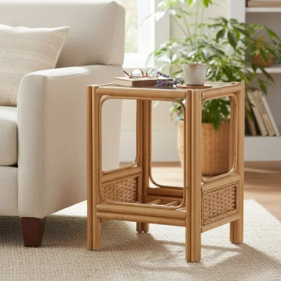 Dunelm Desser Vale Rattan Side Table