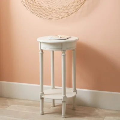 Dunelm Return - Pacific Heritage Round Side Table, Painted Pine