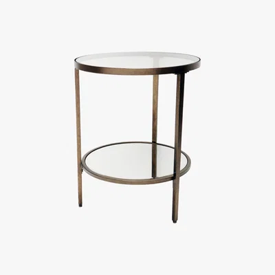 Dunelm Caprice Side Table Brass