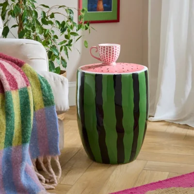 Dunelm Watermelon Ceramic Side Table