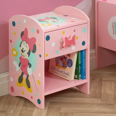 Dunelm Minnie Mouse Bedside Table Blue