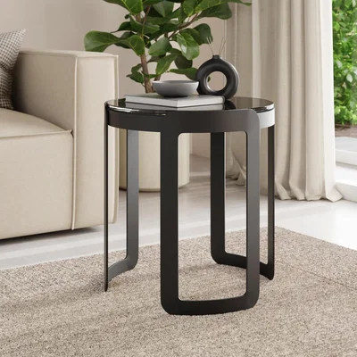 Dunelm Ozai Side Table Black