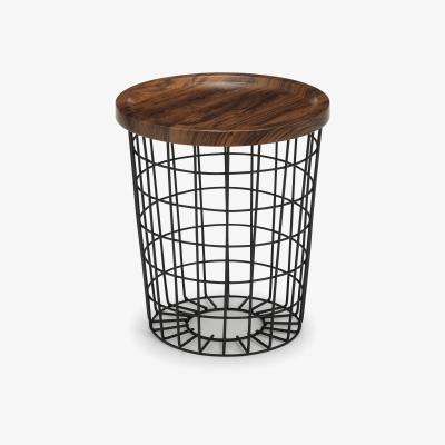 Dunelm Smithson Storage Lamp Table Black