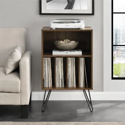 Dunelm Return - Concord Open Shelf Side Table, Walnut