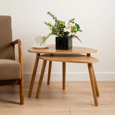 Dunelm Set of 2 Oval Nesting Tables
