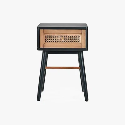 Dunelm Franco Side Table Black and Brown
