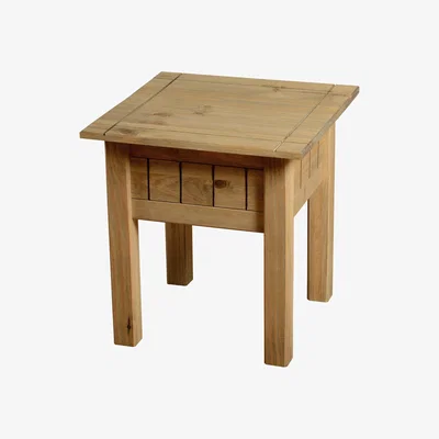Dunelm Panama Pine Lamp Table Natural