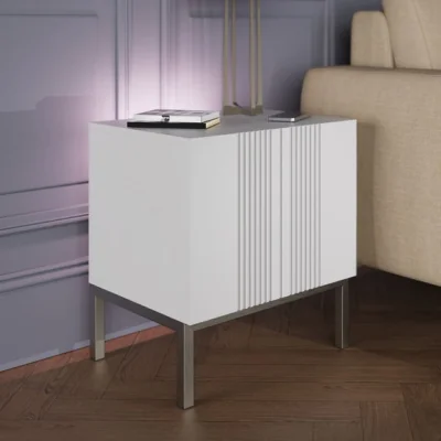 Dunelm Return - Iona Lamp Table, White