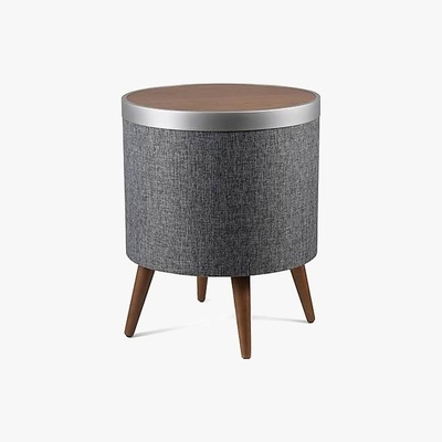 Dunelm Zain Smart Side Table Grey and Brown