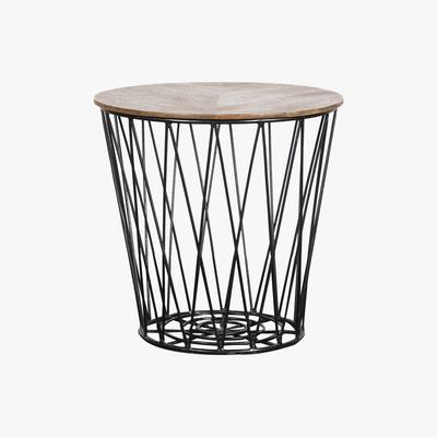 Dunelm Finchley Storage Side Table Wood (Brown)