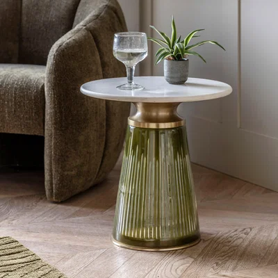 Dunelm Sanday Side Table Gold