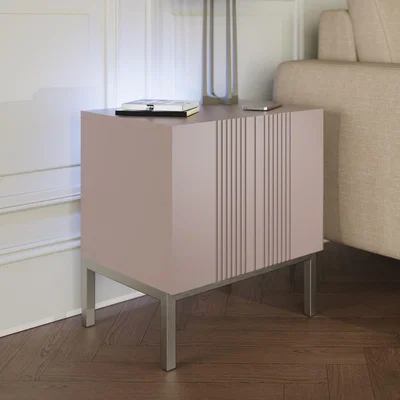 Dunelm Iona Lamp Table Mulberry