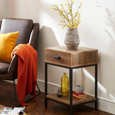 Dunelm Fulton Side Table Pine