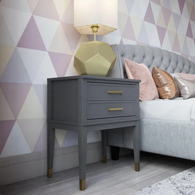 Dunelm Cosmo Westerleigh Side Table Graphite (Grey)
