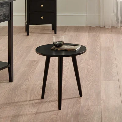 Dunelm Pacific Chelmsford Side Table, Black Painted Pine Black