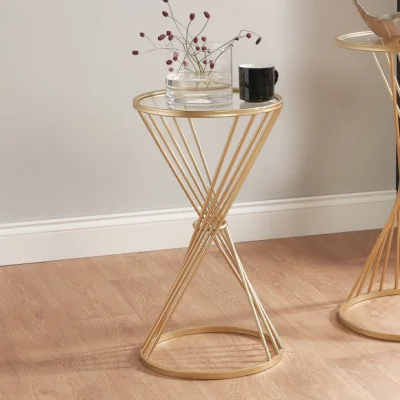 Dunelm Return - Pacific Liberty Side Table, Gold