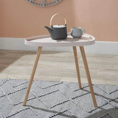 Dunelm Clarice Teardrop Side Table Blush