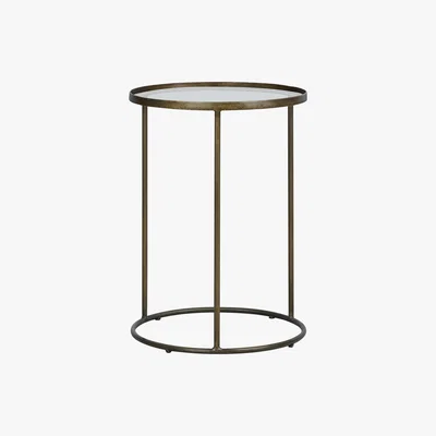 Dunelm Pimlico Antique Brass Side Table Antique Brass