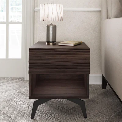 Dunelm Ashcroft Side Table, Dark Walnut Walnut