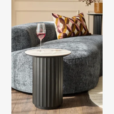 Danetti Hanne white ceramic side table