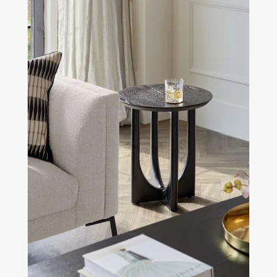 Danetti Orlan black ash side table
