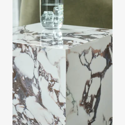 Danetti Russo white calacatta ceramic side table