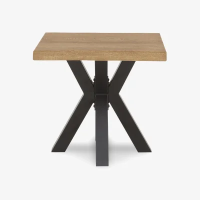 Furniture Village Bodahl - Terra Straight Edge Lamp Table with Metal Star Base