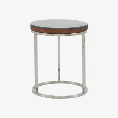 Furniture Village Chennai Round Lamp Table - Brown