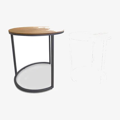 Furniture Village Trend Round Nest of Lamp Tables