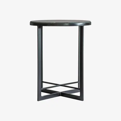 Furniture Village Chania Side Table - Black Legs