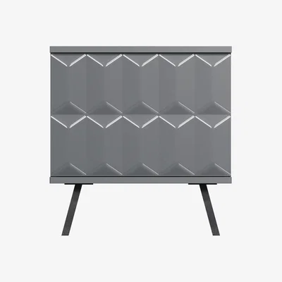 Furniture Village Alpha Lamp Table with SMART LED Lighting - Grey