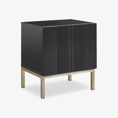 Furniture Village Delta Lamp Table with Smart LED Lighting - Black
