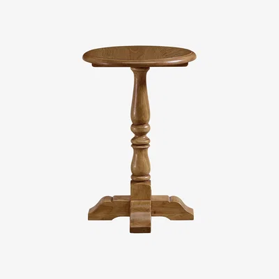 Furniture Village Old Charm Tall Wine Table - Brown