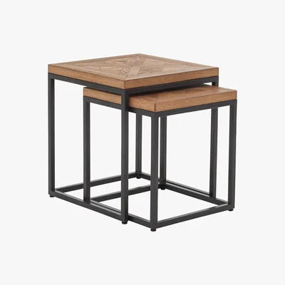Furniture Village Globe Nest Of Tables - Brown - By Furniture Village