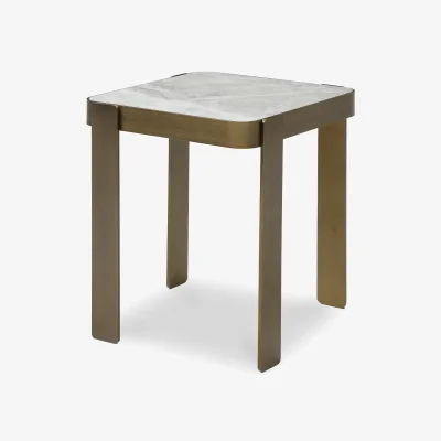 Furniture Village Bronze Square Lamp Table