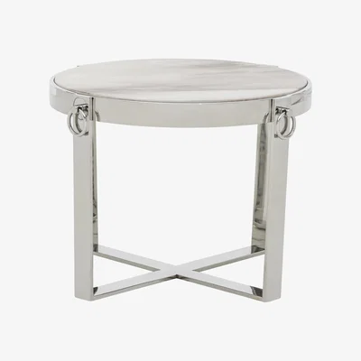 Furniture Village Tamburo Lamp Table - Grey