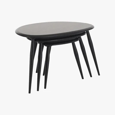 Furniture Village Ercol - Originals Nest of Tables - Black