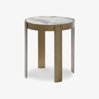 Furniture Village Bronze Round Lamp Table