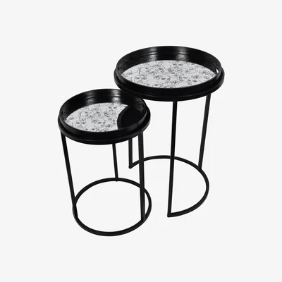 Furniture Village Faces Set of 2 Side Tables