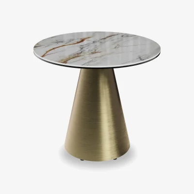 Furniture Village Felipe Lamp Table with Gold Base