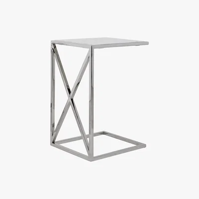 Furniture Village Levanto Marble Supper Table - White - By Furniture Village