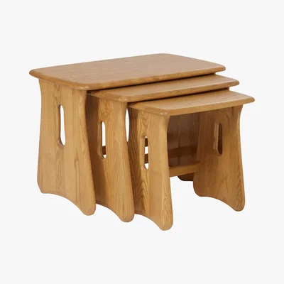 Furniture Village Ercol - Windsor Nest of Tables - Brown