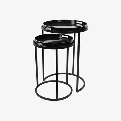 Furniture Village Squares Pattern Set of 2 Tray Tables