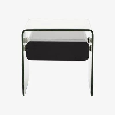 Furniture Village Vidrio Lamp Table - Black