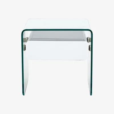 Furniture Village Vidrio Lamp Table - White