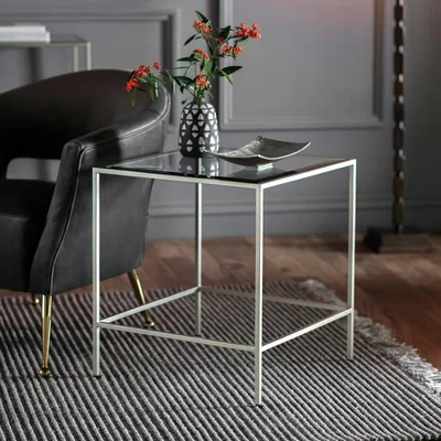Furniture123 Raya Silver Side Table - Caspian House