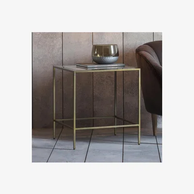 Furniture123 Raya Bronze Side Table - Caspian House
